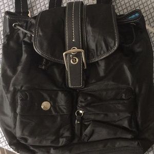 Coach leather backpack in black nice one